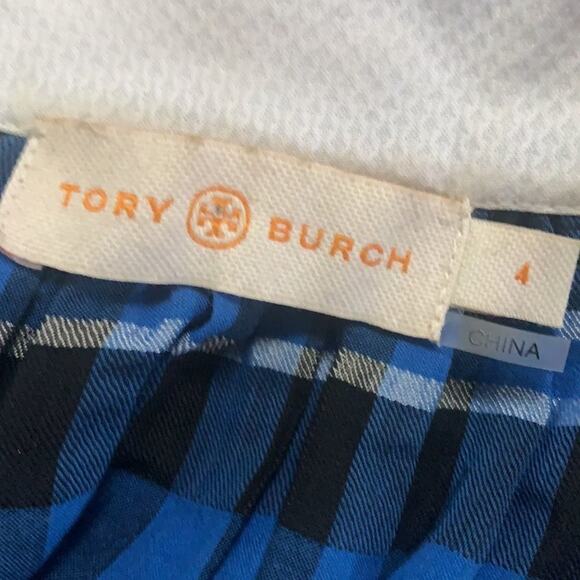 TORY BURCH PLAID BUTTON DOWN SHIRT SIZE‎ 4 - Picture 6 of 8